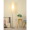 嘉阁 落地灯客厅卧室书房护眼灯现代简约不锈钢北欧立式落地灯 白色灯罩 LED三色变光 12W【无遥控】