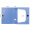得力(deli)10只55mmA4塑料文件盒 加厚档案盒 考试收纳  财会用品 33126蓝色