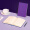 齐心（Comix）A5/25K 122张皮面记事本 商务办公会议记事本日记本笔记本子可定制文具用品 紫色 C5902