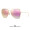 海伦凯勒太阳镜女款偏光彩膜墨镜女个性百搭太阳镜潮流眼镜H8618 金框+紫红镀膜镜片HD16