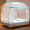 南极人（Nanjiren） 免安装拉链蚊帐三开门坐床式宫廷蚊帐蒙古包 浅绿  1.8米床