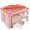 百草园 牛津布三面可视收纳箱 衣服杂物整理箱储物箱(60L+46L) 2个装 橘黄色