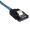 GELID SATA3.0硬盘串口数据线 蓝色 （一直一侧弯/60cm长度/GC60cw-Blue）