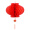 蒂利仕 大红色小纸灯笼 元旦结婚庆春节过年开业挂装饰用品蜂窝小灯笼 LY-S203 红色灯笼（加厚10个）#30