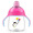 飞利浦新安怡 水杯 儿童水杯 学饮杯 鸭嘴杯 卡通企鹅杯 塑料 260ml蓝色粉色随机 适合12M+ 进口 SCF753/12