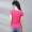 艾路丝婷新款短袖T恤女圆领女式纯色打底上衣3561 红色 XL