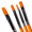 真彩(TRUECOLOR)水粉笔水彩笔油画笔美术绘画笔 学生美术专用多规格 橙色笔杆 4支/袋 OG726A