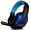 欧凡（OVANN）X2-PRO 头戴式发光专业游戏电脑耳机 语音带麦克风话筒 升级发光版 黑蓝色