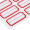 广博(GuangBo)60枚装不干胶标签贴纸红色23*49mm/自粘性标贴纸 易撕口取纸姓名贴价格贴ZGT9192