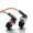 月光宝盒 EP2568橙色 入耳式通话耳机 运动重低音立体声 电脑手机MP3通用耳麦 K歌耳机