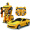 佳奇（JIAQI）TT661 大黄蜂汽车机器人 一键变形遥控智能电动 超变金刚皇蜂战神 早教益智车模玩具