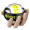 米客 腕力球握力球握力器手腕手指前臂训练家用 健身陀螺 MK2703-01 荧光黄