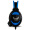 欧凡（OVANN）X70 震动发光游戏耳机 头戴式电脑大耳罩耳麦  高性价比USB专业游戏竞技耳机 黑蓝色
