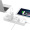 奥睿科（ORICO）NPC-3A2U USB插座/插排/排插 3位家居分控插线板/接线板 防雷抗浪涌 1.5米线长 分控开关 白