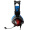 赛德斯（Sades）魔灵 炫彩发光头戴式游戏耳机 （黑蓝经典版） 电脑台式有线USB绝地求生电竞吃鸡耳麦