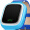 小天才电话手表Y01 经典版 皮革蓝色 儿童智能手表360度安全防护 学生定位手机 儿童电话手表 儿童手机  男孩