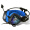 赛德斯（Sades）魔灵 炫彩发光头戴式游戏耳机 （黑蓝经典版） 电脑台式有线USB绝地求生电竞吃鸡耳麦