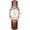 雷迈表（REIMAH）手表 简约休闲棕色皮带介金白面石英情侣表女表L9003.GCL