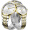 雷迈表（REIMAH）手表 真情系列简约钢带介金白面石英男表M6120.GW