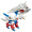 孩之宝（Hasbro）变形金刚 经典航行家级 玩具 旅行者天空猫（红白）B5609