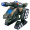 佳奇（JIAQI）TT670 坦克暴龙 智能一键遥控变形坦克恐龙(迷彩绿) 动感音效仿真炮击 益智玩具