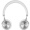 魅族（MEIZU）HD-50 便携头戴式音乐手机耳机 银白色 带麦 降噪 佩戴舒适 