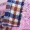 三利 纯棉A面纱布B面毛圈枕巾2条装 52×75cm 布艺包边正反两用枕头毛巾一对 粉紫色