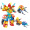 铭塔（MING TA）130件套磁力片 百变提拉建构片儿童积木玩具塑料哒哒搭磁性智力魔磁铁棒 雪橇系列收纳盒装