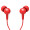 JBL C100SI 入耳式耳机 带耳麦可通话 苹果安卓手机通用 游戏耳机 立体声超轻盈  红色