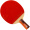 红双喜（DHS）乒乓球拍直拍 二星双面反胶加厚底板经典粘性胶皮成品单拍 R2006 附拍包