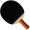 红双喜（DHS）乒乓球拍直拍 二星双面反胶加厚底板经典粘性胶皮成品单拍 R2006 附拍包