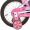 小龙哈彼（Happy dino）儿童自行车女18寸自行车全包式罩链琉璃漆面白粉色LG1860-P102