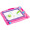 琪趣 6688A 彩色磁性写字板 超大号带印章儿童画板宝宝涂鸦画板 粉色