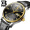宾格BINGER手表全自动机械表男表男士手表幸运轮J362防水指针商务钢带 双皮间金男机械表