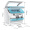 海尔（Haier）小海贝 6套 进口变频电机 全自动洗 简洁安装 双效除菌 活水台式 洗碗机 蒂凡尼蓝 HTAW50STGGB