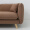 A家家具 沙发 北欧客厅布艺沙发 可拆洗小户型懒人沙发 三人位+脚踏 深棕色 ADS-025