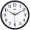 康巴丝（Compas）挂钟时尚卧室客厅办公时钟日历挂表简约创意石英钟表 灰色C2246直径28cm