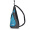SVVISSGEM三角斜挎背包 二代升级版休闲胸包手机包健身跑步胸包  SA-9966II 湖蓝色