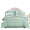 百丽丝 水星家纺出品 床上用品四件套纯棉 全棉斜纹活性印花被套床单 淡雅清香 加大双人1.8米床