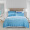 水星家纺 床上四件套纯棉 全棉被套床单被罩 贡缎活性印花床品套件 里尼月光(浅紫) 双人1.5米床