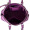 COACH 蔻驰 奢侈品 女士紫色皮质小号手提肩背斜挎贝壳包 F57555 SVLKD