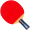 红双喜DHS乒乓球拍 直拍双面长反胶快攻结合弧圈单拍R1007(附拍套)