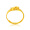 周大福（CHOW TAI FOOK）心心相守 足金黄金戒指 F156901 48 约1.9克