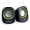 舒跑（ROVKING）RV-202 2.0声道 迷你USB电脑音箱 线控 笔记本音响 黑绿色