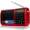先科（SAST）N-520 收音机插卡便携式迷你音响音乐播放器 老年人低音炮广场舞迷你小音响老年随身听唱戏机（红色）