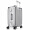 宾豪BINHAO 拉杆箱 奢华铝框万向轮 皮把手行李箱 女士旅行箱 登机箱 20英寸 W169 水银色