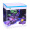 闽江 鱼缸水族箱玻璃金鱼缸LED灯触控小彩缸 MJ-M360 蓝色