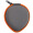 圣迪威（Sendio）心形便携耳机收纳包 多功能收纳盒 时尚耳机包 数据线包理线盒 防震防压 橙色