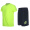 范斯蒂克 运动套装男夏季短袖跑步服健身休闲两件薄款篮球服 荧光绿色TC2018 M