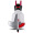 欧凡（OVANN）X60 震动7.1声道游戏影音 头戴式电脑大耳罩耳麦  USB专业游戏竞技耳机 白红色